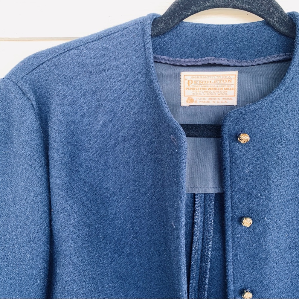 Pendleton Navy Wool Blazer Jacket size Small
